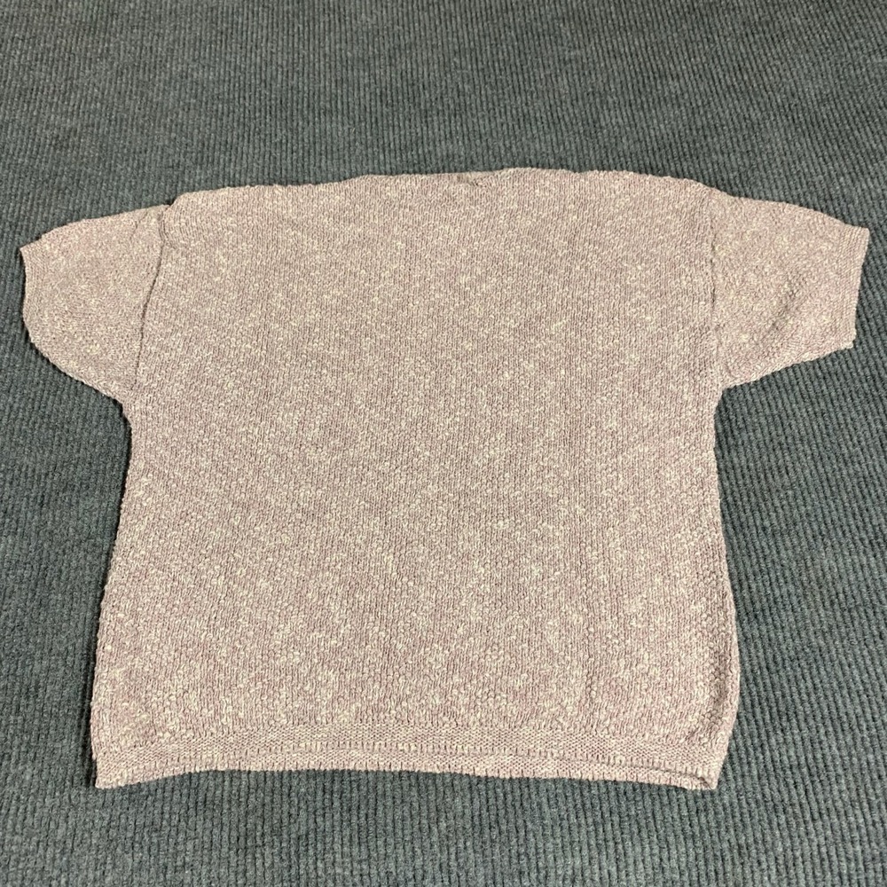 VTG Charlevoix the Beautiful Sweater Womens XL Pink Short Sleeve Textured New - Picture 10 of 12